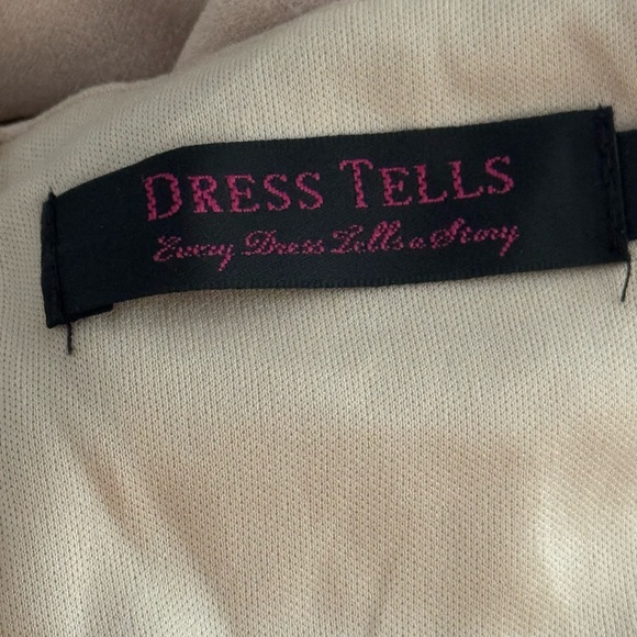 NWOT Dresstells Off White Sleeveless Cocktail Dress with Waist Tie, Size 2X - Picture 9 of 12